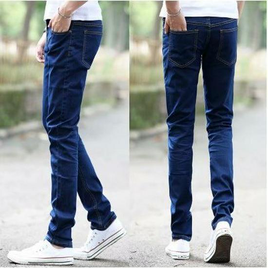 2021 Herren Slim Straight Stretch Jeans - Frühling/Sommer Trendy Lange Hose 36 blau von Joom DACH