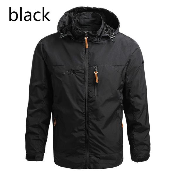 2021 mode Marke Wasserdichte Jacke Regenmantel herren Sportswear Outdoor Mit Kapuze Soft Shell Jacke Regendicht Jacke XXL von Joom DACH