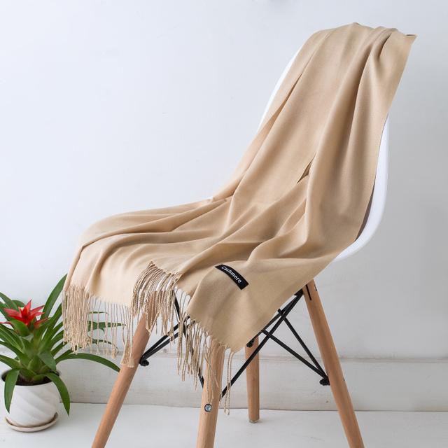 2021 mode Quasten Frauen Schal Schals Und Wraps Dame Designer Feste Weibliche Hijab Stolen Lange Pashmina Foulard Kopf Schals von Joom DACH