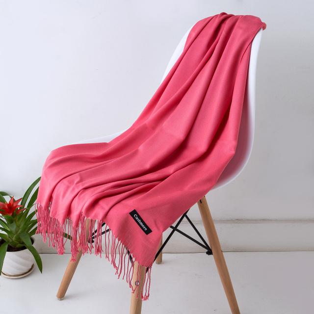 2021 mode Quasten Frauen Schal Schals Und Wraps Dame Designer Feste Weibliche Hijab Stolen Lange Pashmina Foulard Kopf Schals von Joom DACH