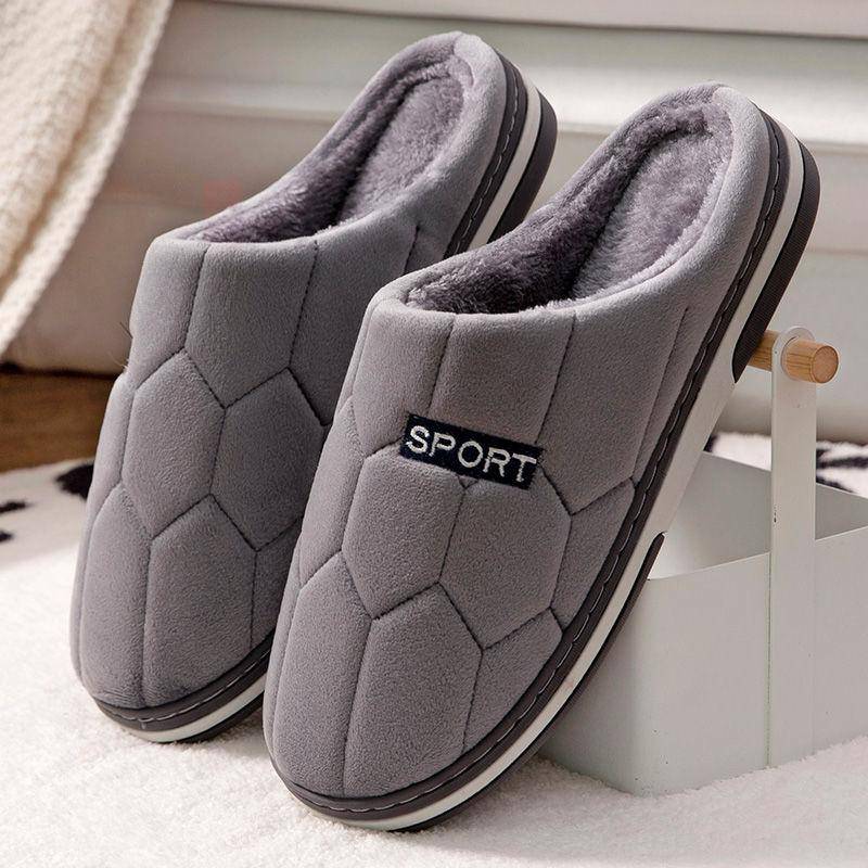 2021 neue Baumwolle Hausschuhe Winter Dicken Boden Nicht-slip Innen Warme männer Baumwolle Hausschuhe 46-47 von Joom DACH