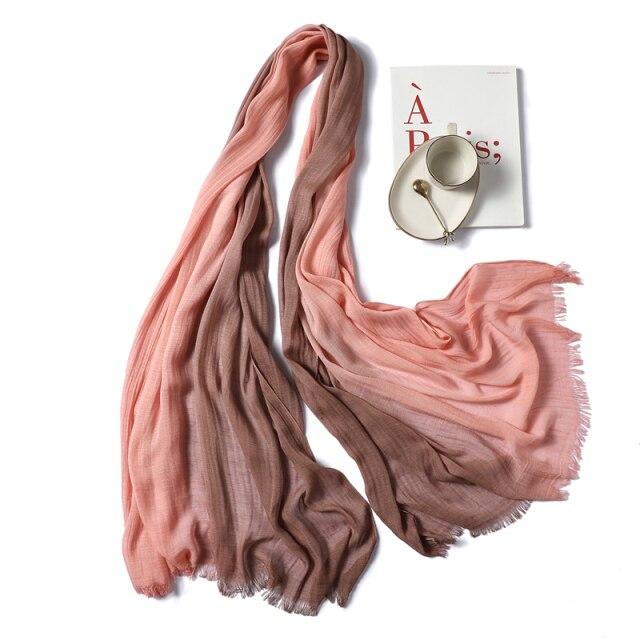 2021 neue Schal Frauen Schal Mode Baumwolle Weiche Große Größe Wraps Für Dame Pashmina Bandana Foulard Hijabs Stirnband Weibliche Schals von Joom DACH