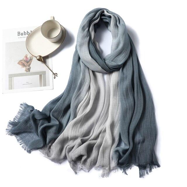2021 neue Schal Frauen Schal Mode Baumwolle Weiche Große Größe Wraps Für Dame Pashmina Bandana Foulard Hijabs Stirnband Weibliche Schals von Joom DACH