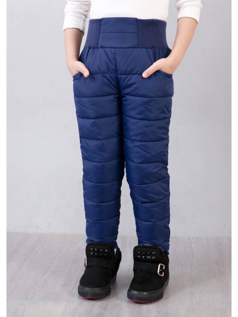 2022 Winter Kinder Daunenhose - Dicker Plüsch, Warm, Für Jungen und Mädchen 110 cm navy blau von Joom DACH