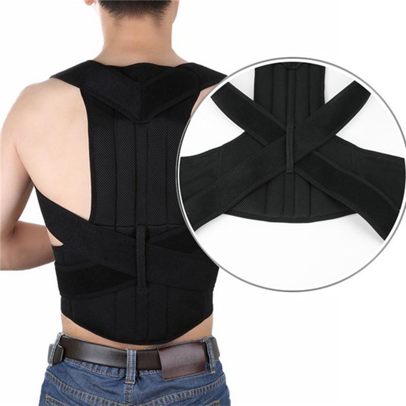 2022 einstellbare Zurück Haltung Corrector unterstützung Schulter Lenden Brace Wirbelsäule brace unterstützung Gürtel Haltung Korrektur Für Männer Frauen XL(waist-100-115cm) schwarz von Joom DACH