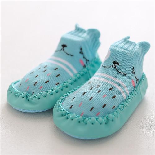 2022 neugeborenes Baby Socken mit Gummisohlen Säuglingsbabys Mädchen Jungen Schuhe Frühling Herbst Baby Bodensocken Rutschfeste weiche Sohle Socke für Mädchen Jungen L for 13-18m von Joom DACH