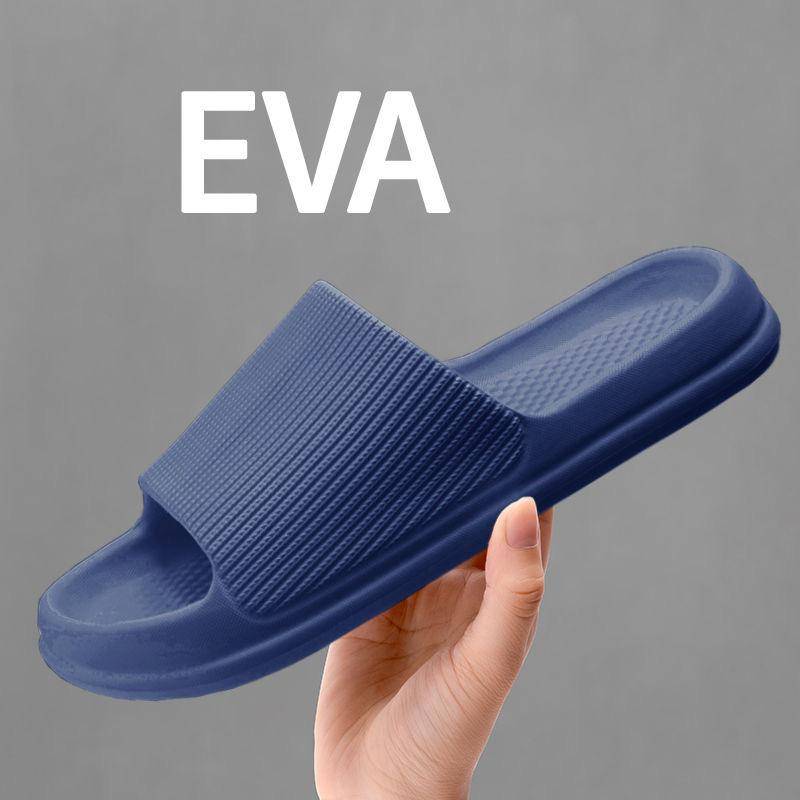 Hausschuhe Paar Hausschuhe Männer und Frauen Hausschuhe Sommer Sandalen und Hausschuhe Mode lässig dicke Unterseite Strand Badezimmer Hausschuhe 44-45 blau von Joom DACH
