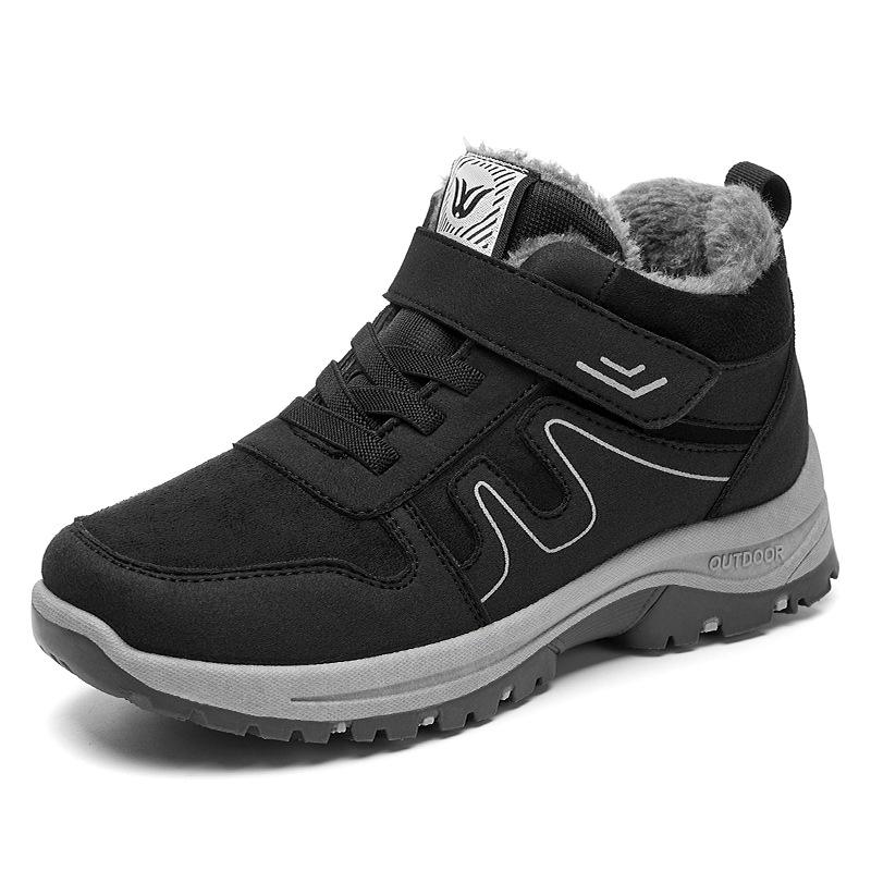 2023 Winter Baumwolle Schuhe Männer Plus Fleece Warme Paar Schnee Stiefel Bequem Klett Baumwolle Stiefel Schuhe 42 von Joom DACH