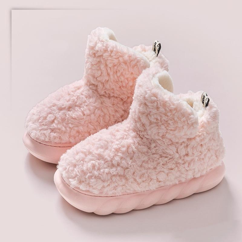 2023 Winter Warme frauen Stiefel frauen Schnee Stiefel Outdoor Tragen Hause Baumwolle Slipper High Top Plattform frauen Baumwolle schuhe 38-39 rosa von Joom DACH