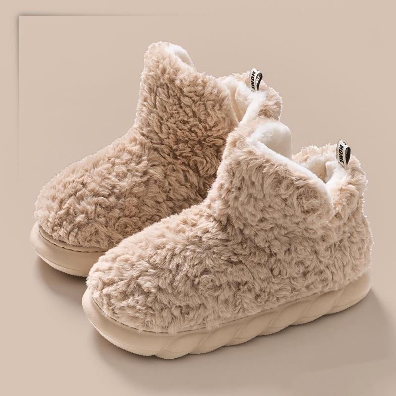 2023 Winter Warme frauen Stiefel frauen Schnee Stiefel Outdoor Tragen Hause Baumwolle Slipper High Top Plattform frauen Baumwolle schuhe 40-41 khaki von Joom DACH