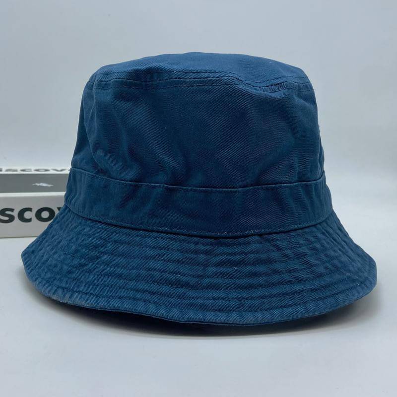 2023 großen Kopf Plus Größe Eimer Hut für Männer Reine Baumwolle Panama Fischer Hut Koreanische Mann Frauen 59 cm 60 cm 62 cm 63 cm Sonnenhut XXL 63-64cm blaue tintenfarbe von Joom DACH