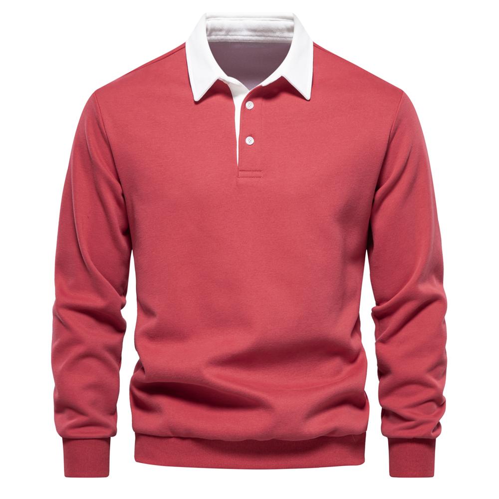 2023 neue Herbst Mode Design Polo Neck Sweatshirts für Männer Casual und Sozialen Tragen Qualität Baumwolle Herren Sweatshirts XL 85-95 kg rot 2023 neue Herbst Mode Design Polo Neck Sweatshirts für Männer Casual und Sozialen Tragen Qualität Baumwolle Herren Sweatshirts XL 85-95 kg rot von Joom DACH