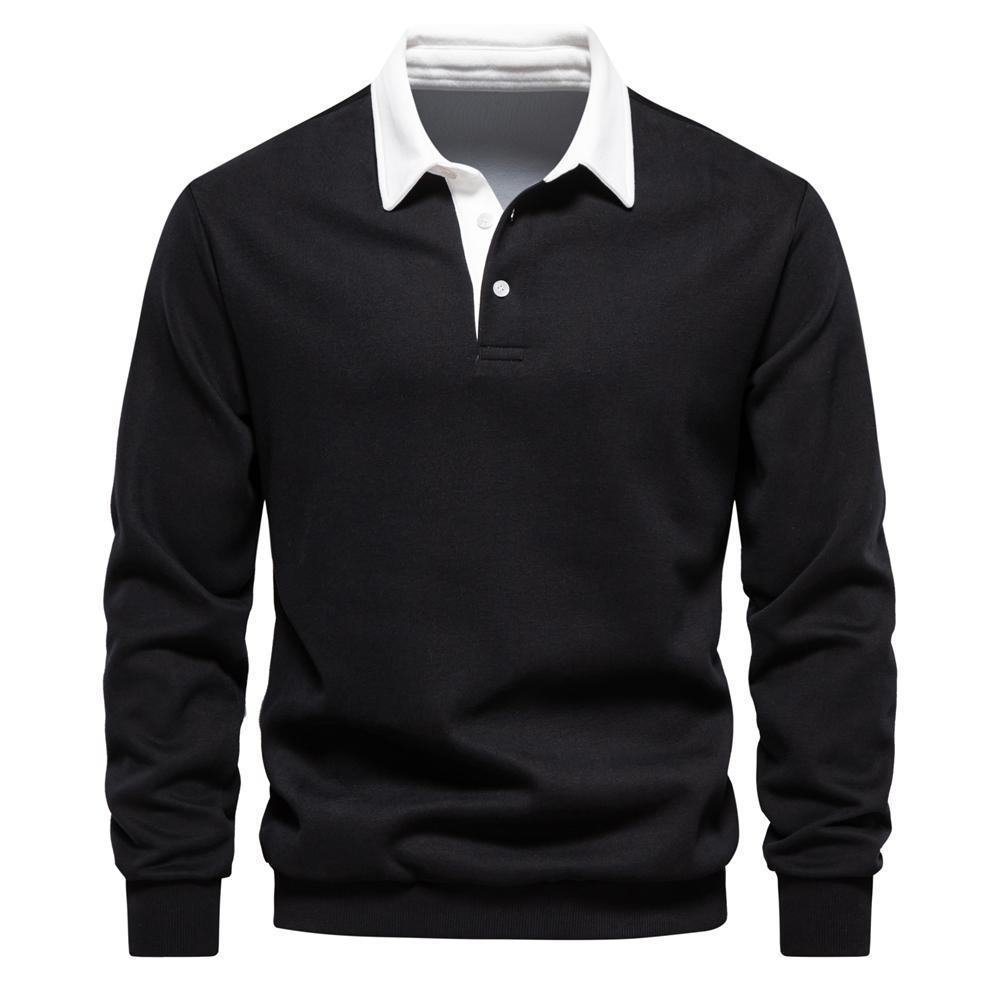 2023 neue Herbst Mode Design Polo Neck Sweatshirts für Männer Casual und Sozialen Tragen Qualität Baumwolle Herren Sweatshirts XL 85-95 kg schwarz 2023 neue Herbst Mode Design Polo Neck Sweatshirts für Männer Casual und Sozialen Tragen Qualität Baumwolle Herren Sweatshirts XL 85-95 kg schwarz von Joom DACH