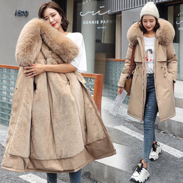 2023 neue Stil frauen Jacke Winter Unten Baumwolle Jacke Frauen Schlanke Damen Jacke XXXL khaki von Joom DACH