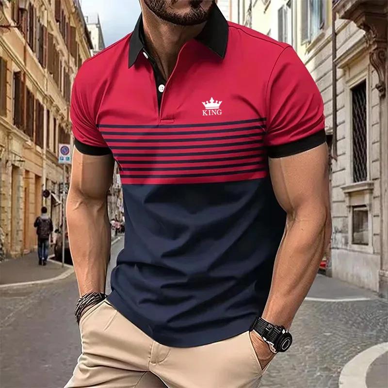 2024 Business Summer Classic Polos für Herren, Kurzarm-Poloshirt M rot 2024 Business Summer Classic Polos für Herren, Kurzarm-Poloshirt M rot von Joom DACH