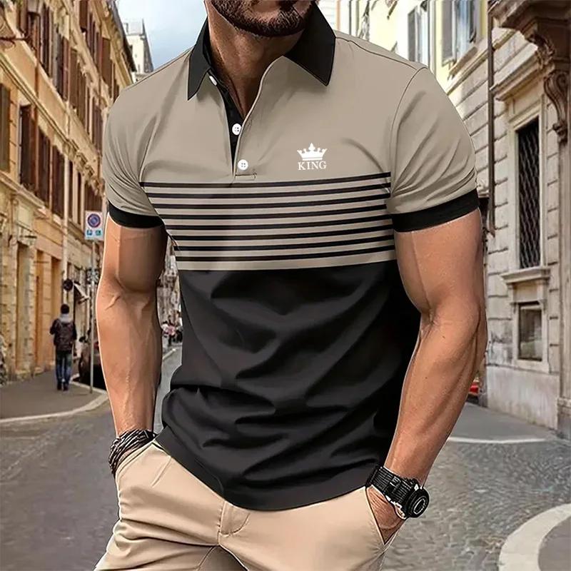 2024 Business Summer Classic Polos für Herren, Kurzarm-Poloshirt XL khaki 2024 Business Summer Classic Polos für Herren, Kurzarm-Poloshirt XL khaki von Joom DACH