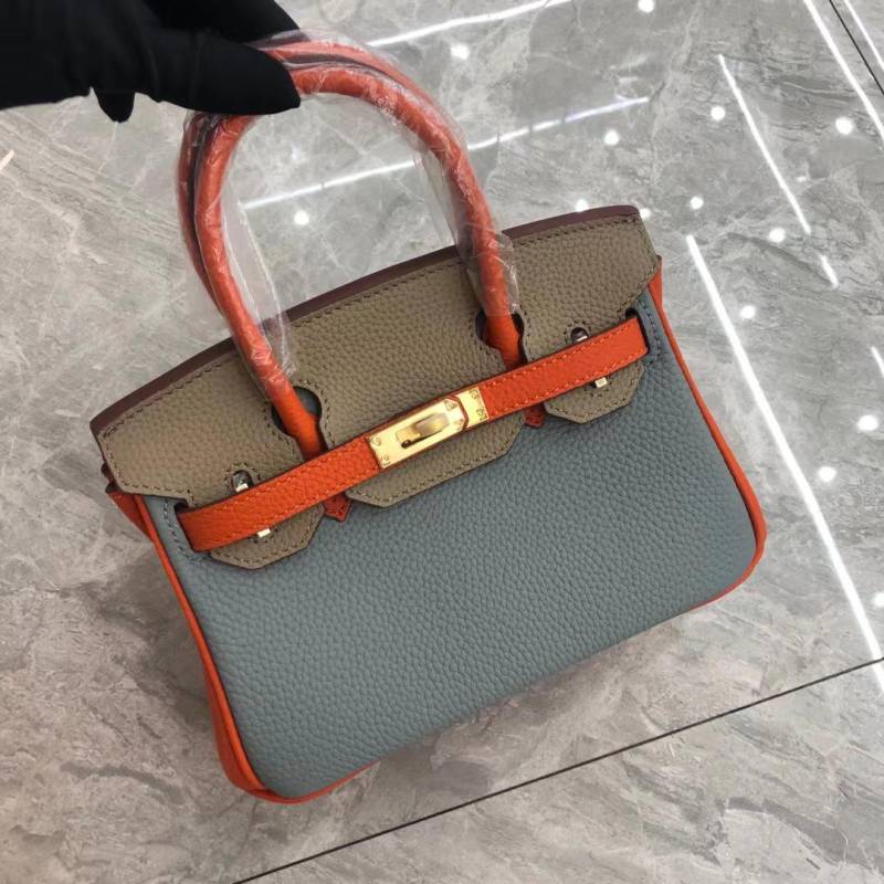 2024 Colorblock Platinum Lychee Grain Rindsleder Schultertasche - Lässige Pendlerhandtasche Medium 30cm von Joom DACH