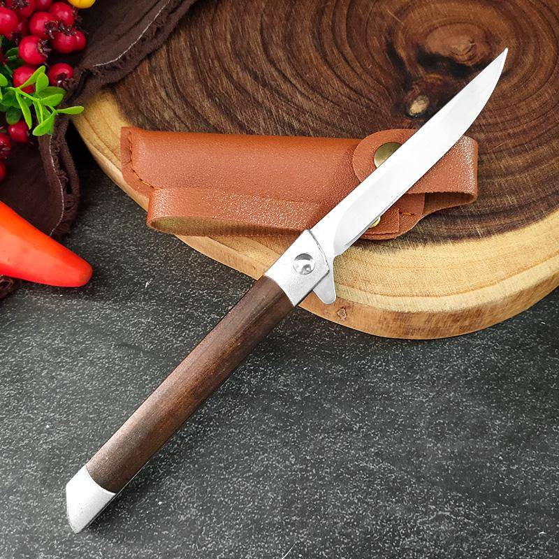 2024 Damaskus Faltbares Küchenmesser Schneidemesser Obstmesser, geschmiedetes Ausbeinmesser Edelstahl Kochmesser Küchenmesser Metzgermesser Küchenwerkzeuge 1Pcs von Joom DACH