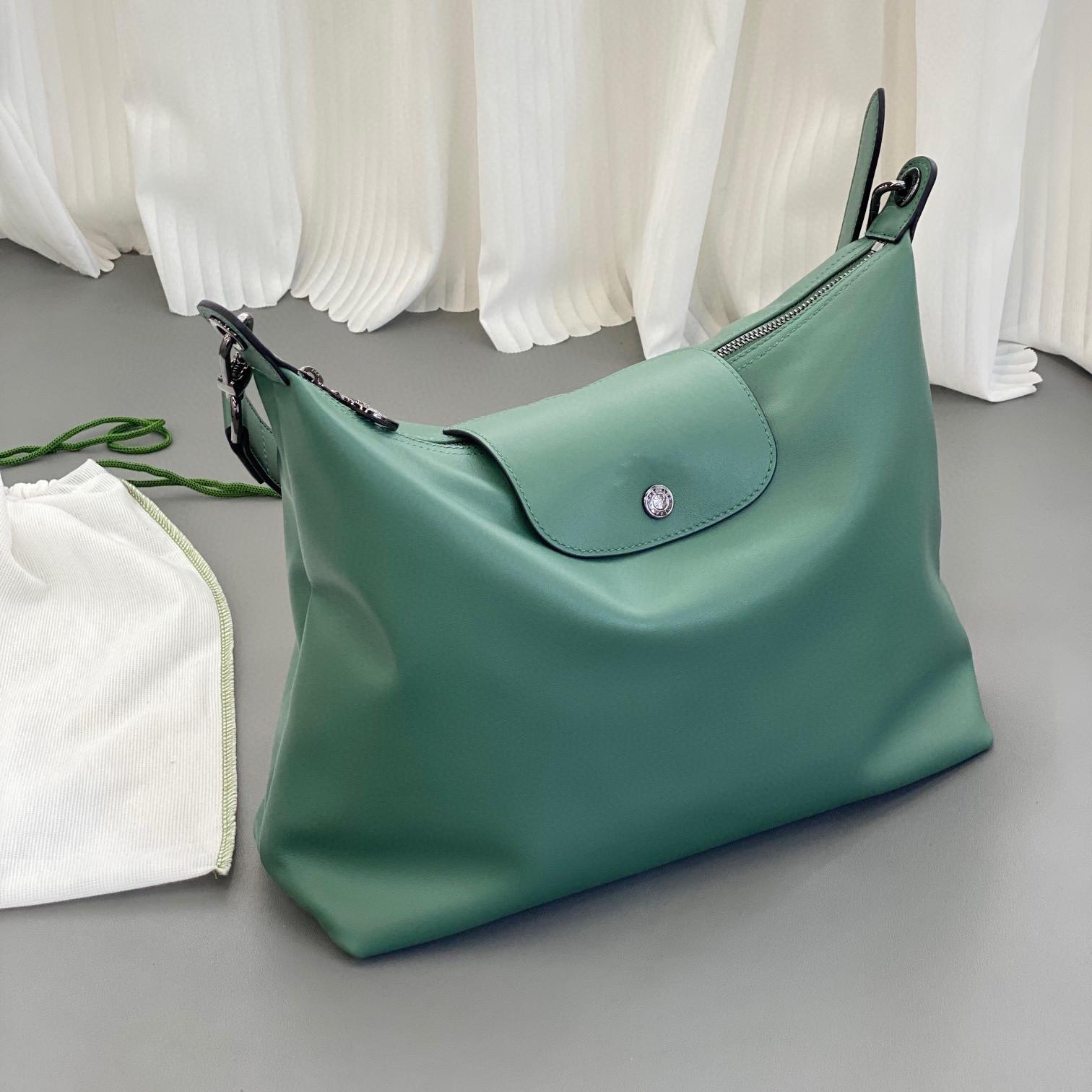 2024 Damen Echtleder Hobo Schultertasche - Große Kapazität Französischer Pendlerstil High Version 1:1 von Joom DACH