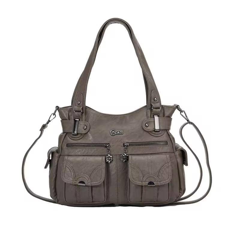 2024 Damen-Umhängetasche aus PU mit großer Kapazität - Handtasche im europäischen und amerikanischen Stil von Joom DACH