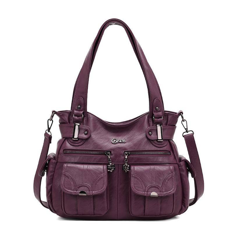 2024 Damen-Umhängetasche aus PU mit großer Kapazität - Handtasche im europäischen und amerikanischen Stil von Joom DACH