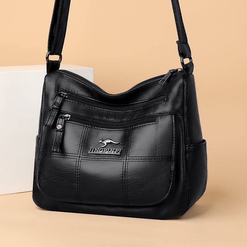 2024 Damen-Umhängetaschen mit mehrschichtigem Design, große Kapazität für Mama-Taschen zum Tragen über der Schulter 25x21x12 cm von Joom DACH