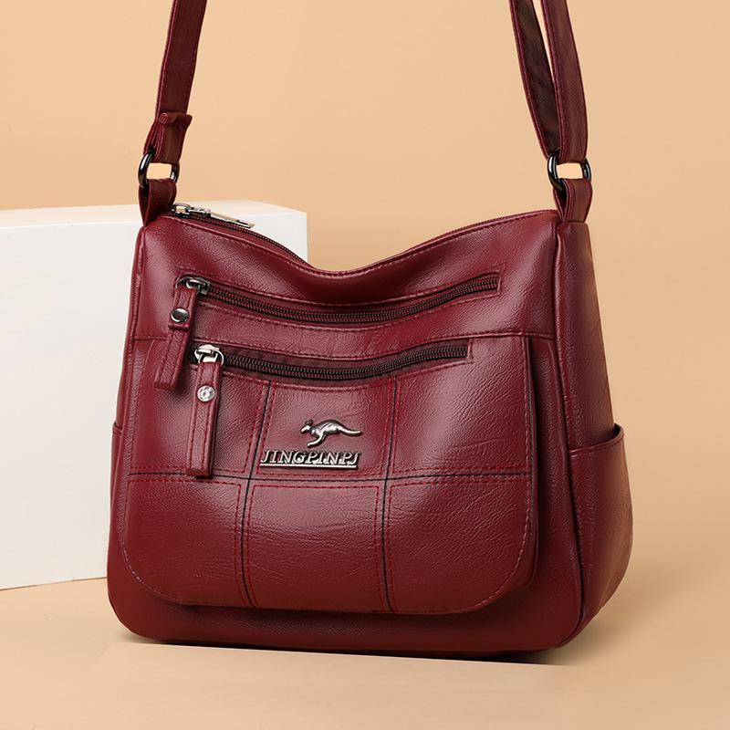 2024 Damen-Umhängetaschen mit mehrschichtigem Design, große Kapazität für Mama-Taschen zum Tragen über der Schulter 25x21x12 cm von Joom DACH