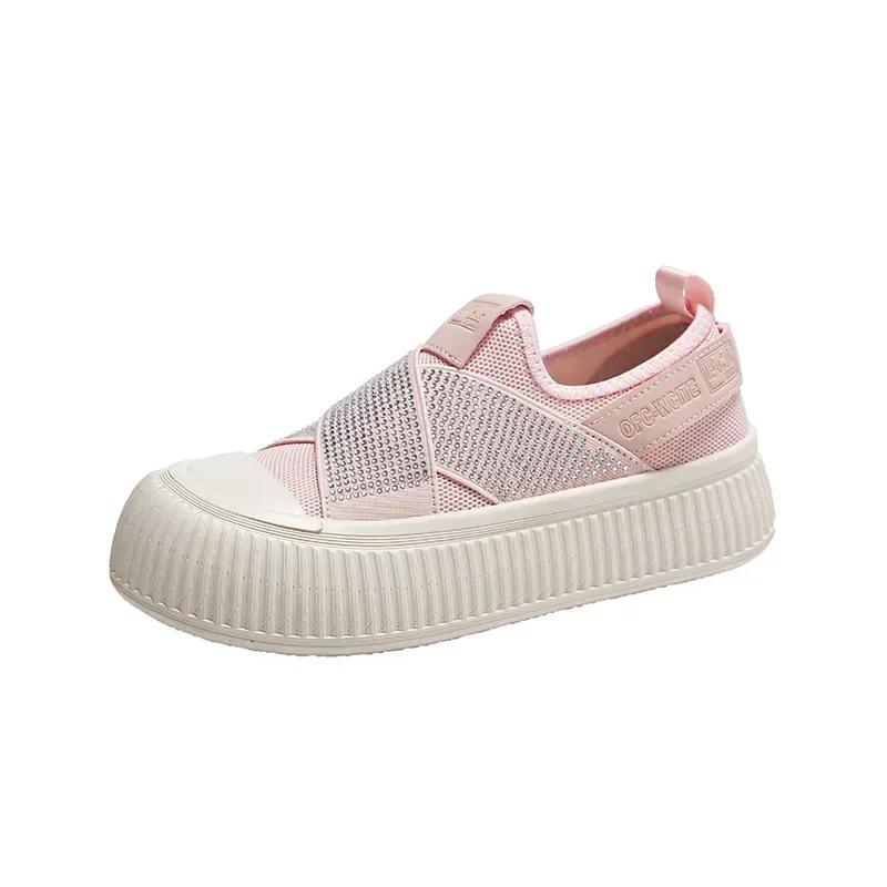 2024 Damenschuhe Slipper Damen Sneaker Bequeme Plateauschuhe Klassische Damen Vulkanisierte Schuhe Sommer Neu Zapatillas Mujer 39 von Joom DACH