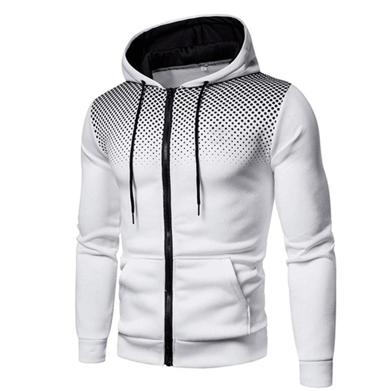 2024 Einfarbiges Kapuzenpullover-Sweatshirt für Herren M weiß 2024 Einfarbiges Kapuzenpullover-Sweatshirt für Herren M weiß von Joom DACH
