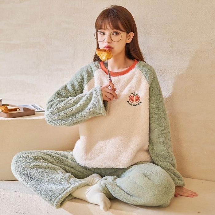 2024 Herbst Winter Flanell Warme Damen Pyjama Sets Langarm Damen Nachtwäsche karierte Hosen Zweiteiler Pyjamas Korallen Samt Pijama Homewear Mädchen XXL rot 2024 Herbst Winter Flanell Warme Damen Pyjama Sets Langarm Damen Nachtwäsche karierte Hosen Zweiteiler Pyjamas Korallen Samt Pijama Homewear Mädchen XXL rot von Joom DACH