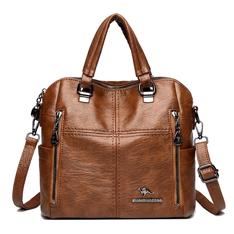 2024 Modischer Retro-Rucksack und Umhängetasche mit großer Kapazität für Damen von Joom DACH