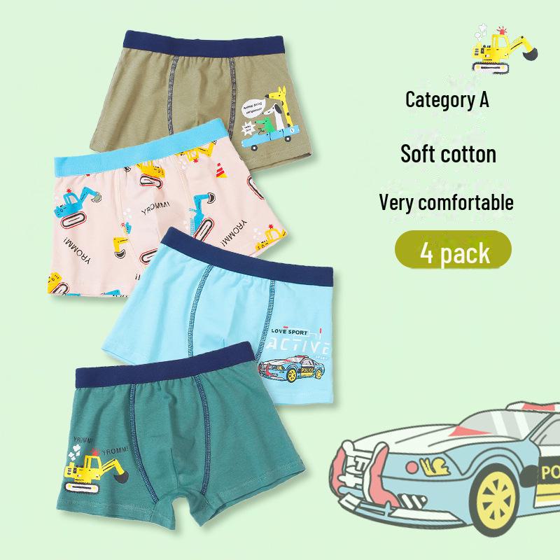 2024 Neue Boxershorts aus reiner Baumwolle für Jungen, ab 2 Jahren M (Height 95-105cm, Weight 10-14kg) von Joom DACH