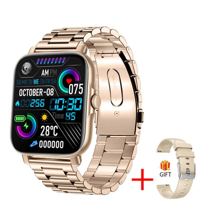 2024 Neue Frauen Bluetooth Anruf annehmen Smart Watch Männer Full Touch Dial Call Fitness Tracker IP67 wasserdichte Smartwatch Männer + Box steel belt gold 2024 Neue Frauen Bluetooth Anruf annehmen Smart Watch Männer Full Touch Dial Call Fitness Tracker IP67 wasserdichte Smartwatch Männer + Box steel belt gold von Joom DACH