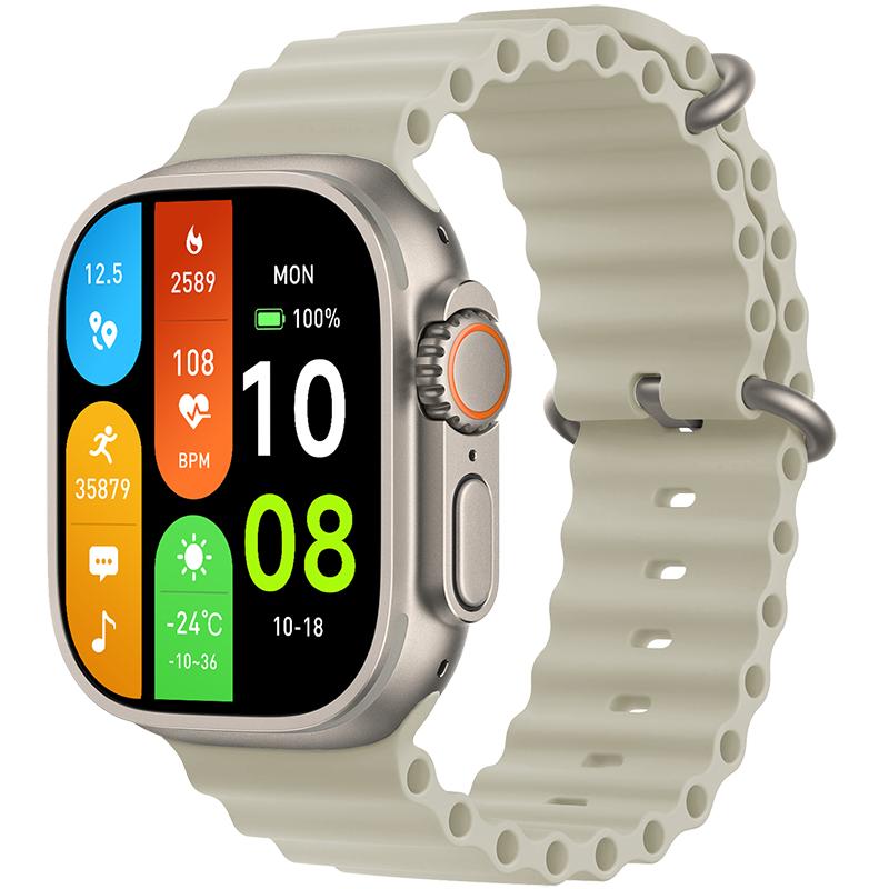 2024 Neue HK10 ULTRA-A Amoled-Bildschirm-Smartwatch mit lokalem Musikalbum, NFC-TWS-Smartwatch für Männer und Frauen von Joom DACH