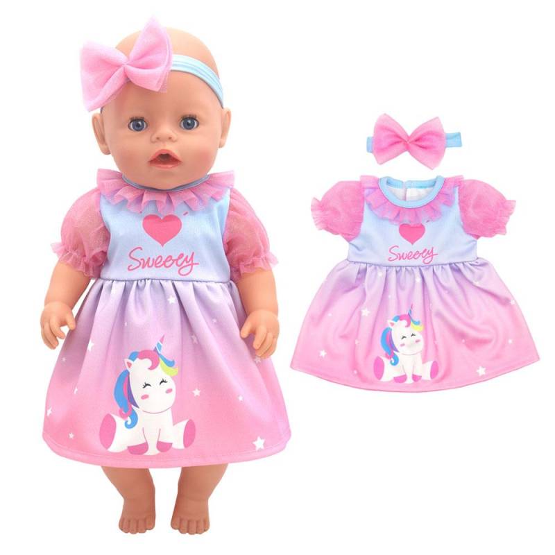 2024 Neue Puppenkleidung für 17 Zoll 43 cm Babypuppe Niedliche Pullover Strampler Puppenkleidung von Joom DACH