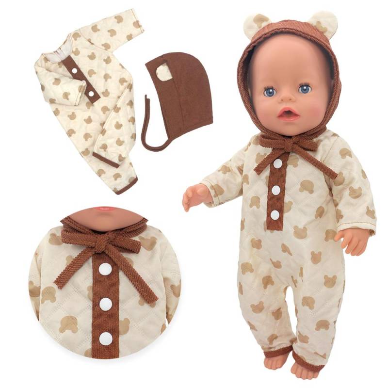 2024 Neue Puppenkleidung für 17 Zoll 43 cm Babypuppe Niedliche Pullover Strampler Puppenkleidung von Joom DACH