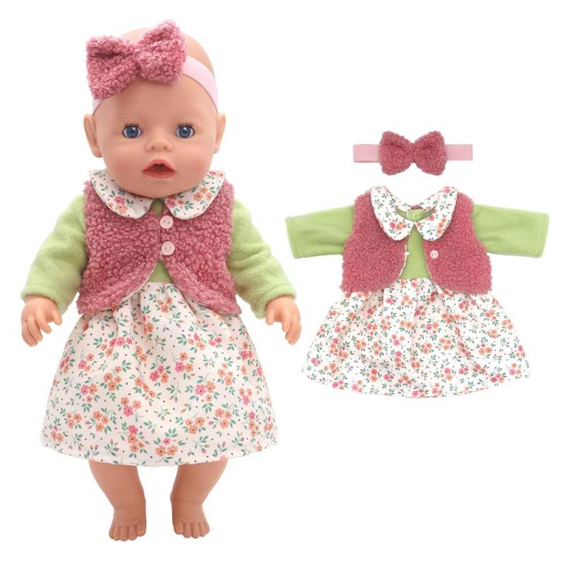 2024 Neue Puppenkleidung für 17 Zoll 43 cm Babypuppe Niedliche Pullover Strampler Puppenkleidung von Joom DACH