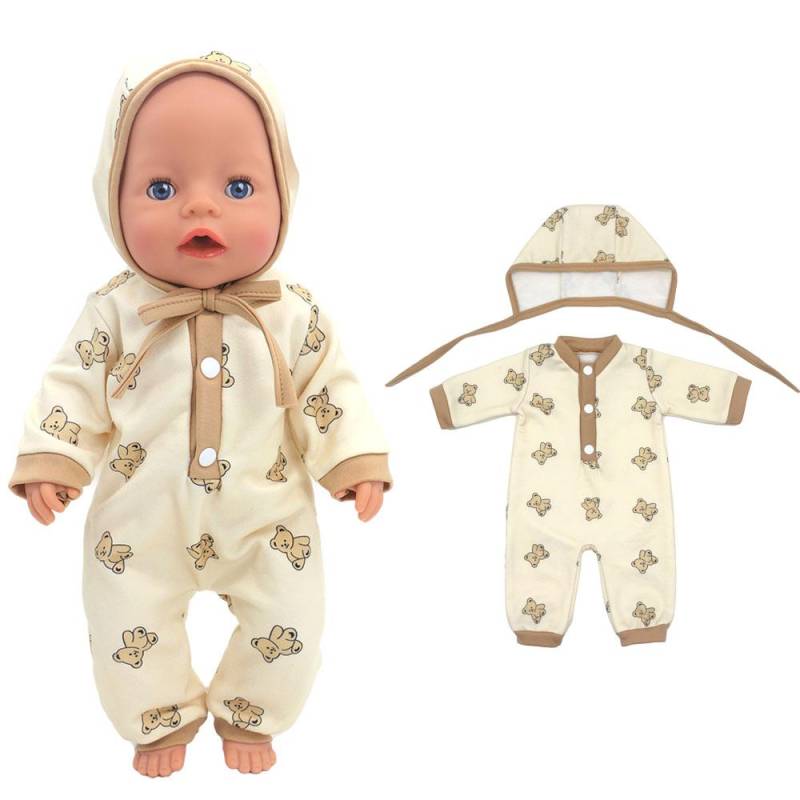 2024 Neue Puppenkleidung für 17 Zoll 43 cm Babypuppe Niedliche Pullover Strampler Puppenkleidung von Joom DACH