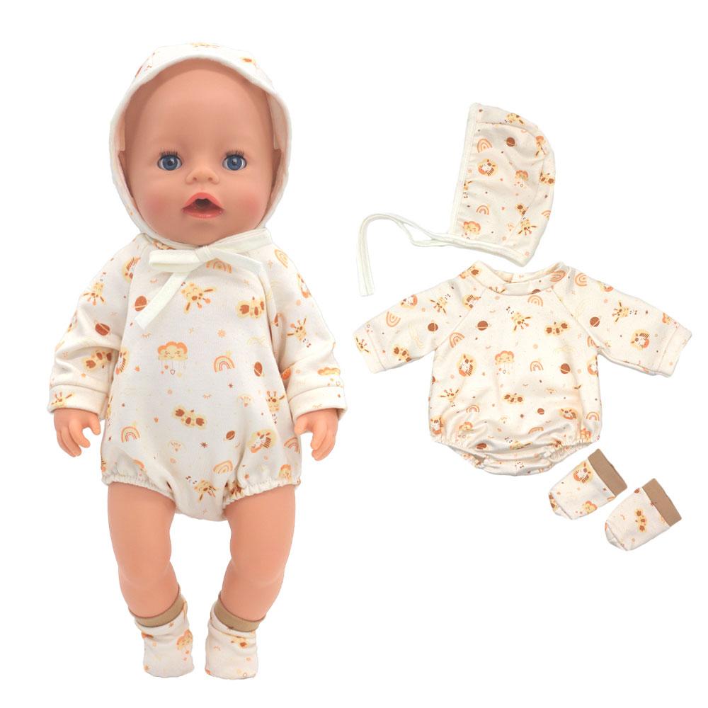 2024 Neue Puppenkleidung für 17 Zoll 43 cm Babypuppe Niedliche Pullover Strampler Puppenkleidung von Joom DACH