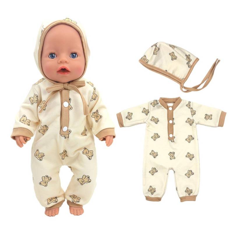 2024 Neue Puppenkleidung für 17 Zoll 43 cm Babypuppe Niedliche Pullover Strampler Puppenkleidung von Joom DACH