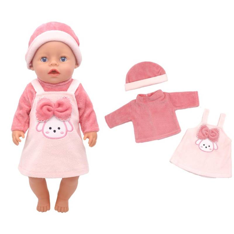 2024 Neue Puppenkleidung für 17 Zoll 43 cm Babypuppe Niedliche Pullover Strampler Puppenkleidung von Joom DACH