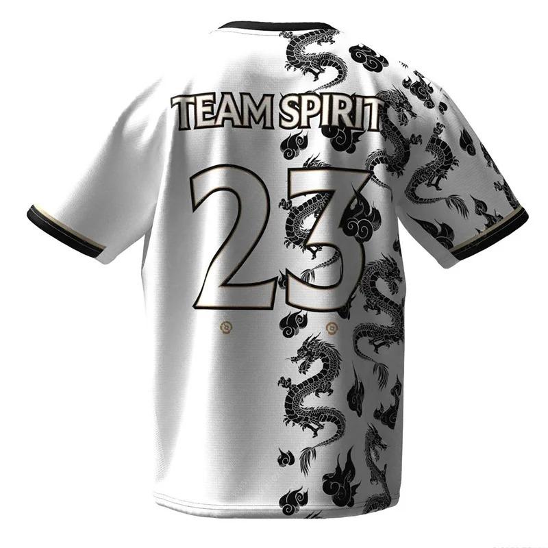 2024 Neue Team Spirit Trikots Mode Spiel Esports Spieler Donk Uniform Wettbewerb Kleidung Männer Tops 3D Druck Junge T-Shirts Fans T L von Joom DACH