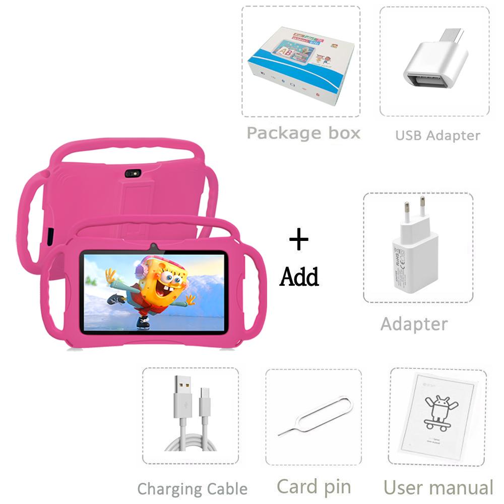 2024 Neues K4 BDF 7 Zoll Android 9.0 Kinder-Tablet 32 ​​GB ROM 5G WiFi-Tablets 4000 mAh Standard and accessories rosa von Joom DACH