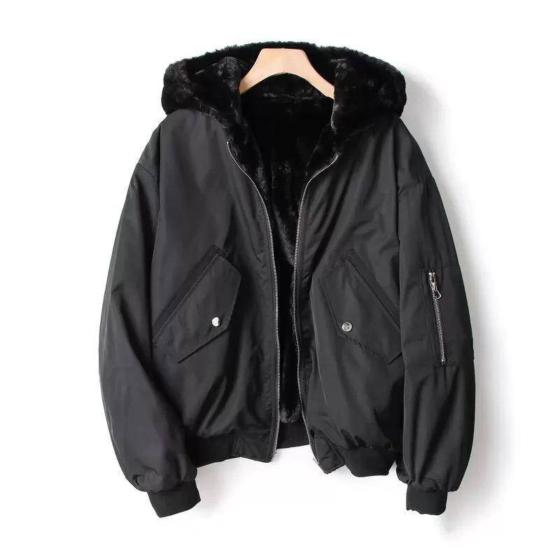 2024 Parkas Damen Winter Kurz Preppy Stil Locker Uni Schlicht Trendig Warm Koreanischer Stil Alleskönner Studenten Freizeitdesign Neu M schwarz 2024 Parkas Damen Winter Kurz Preppy Stil Locker Uni Schlicht Trendig Warm Koreanischer Stil Alleskönner Studenten Freizeitdesign Neu M schwarz von Joom DACH