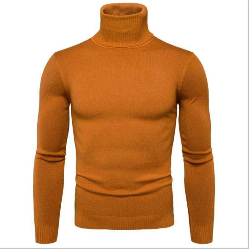 2024 Slim Fit Rollkragenpullover für Herren für den grenzüberschreitenden Handel, Wärme im Herbst/Winter. Large von Joom DACH