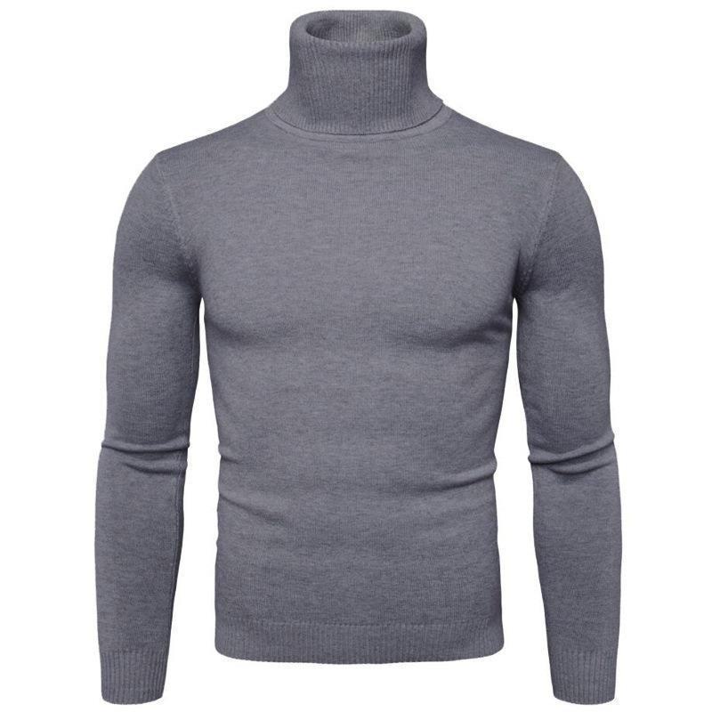 2024 Slim Fit Rollkragenpullover für Herren für den grenzüberschreitenden Handel, Wärme im Herbst/Winter. Large von Joom DACH