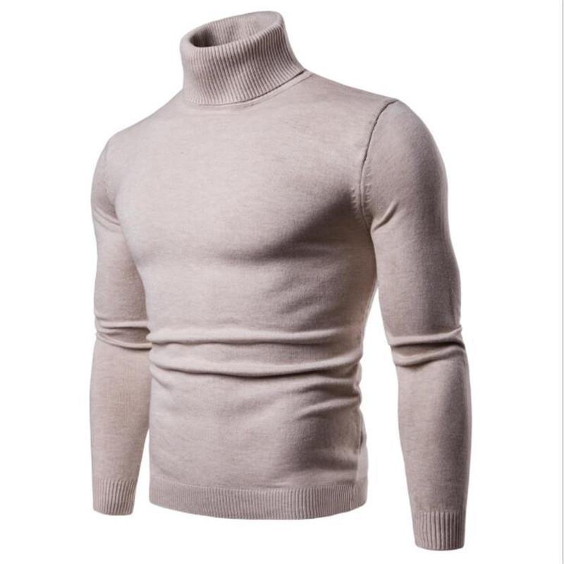 2024 Slim Fit Rollkragenpullover für Herren für den grenzüberschreitenden Handel, Wärme im Herbst/Winter. Medium von Joom DACH