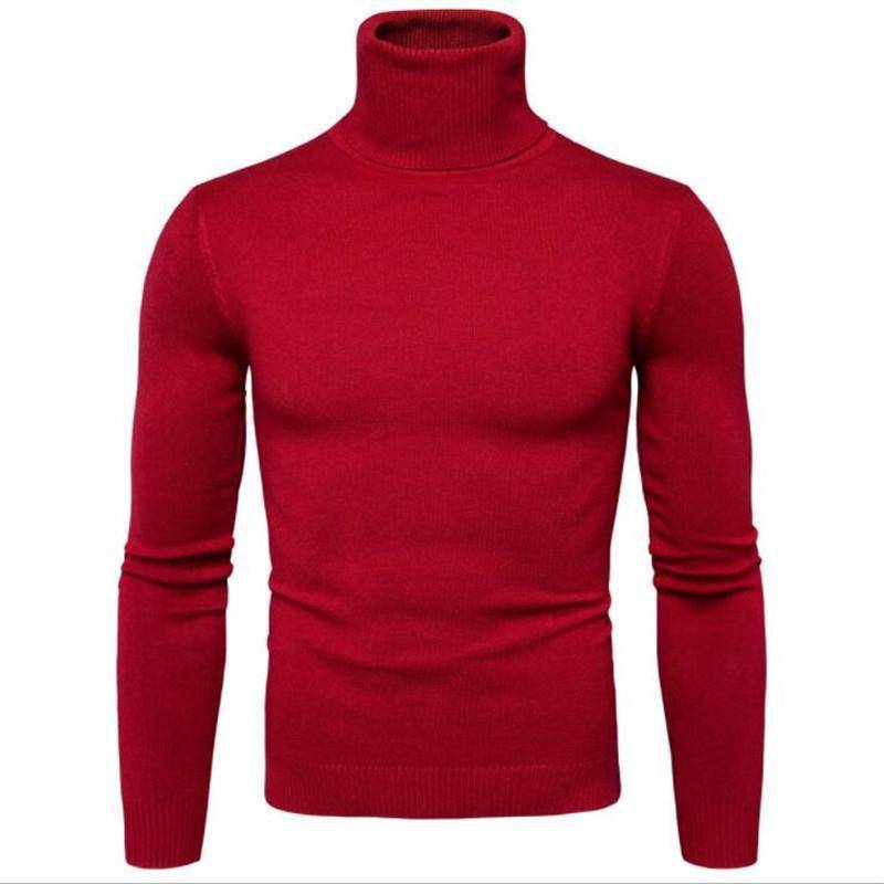 2024 Slim Fit Rollkragenpullover für Herren für den grenzüberschreitenden Handel, Wärme im Herbst/Winter. Medium von Joom DACH