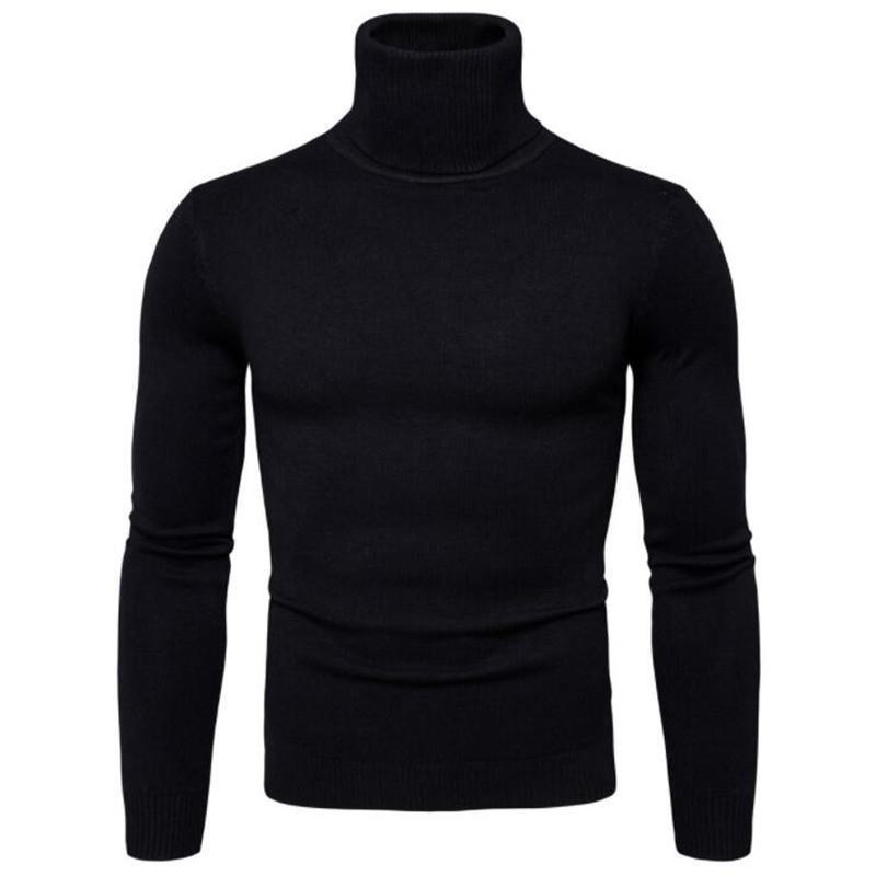 2024 Slim Fit Rollkragenpullover für Herren für den grenzüberschreitenden Handel, Wärme im Herbst/Winter. XXL von Joom DACH