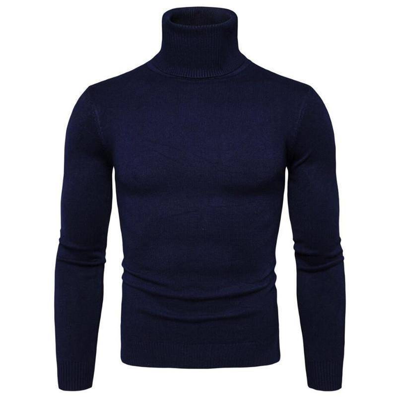 2024 Slim Fit Rollkragenpullover für Herren für den grenzüberschreitenden Handel, Wärme im Herbst/Winter. XXL von Joom DACH